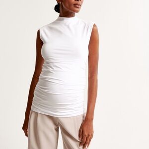 Paloma Sleeveless White Maternity Top